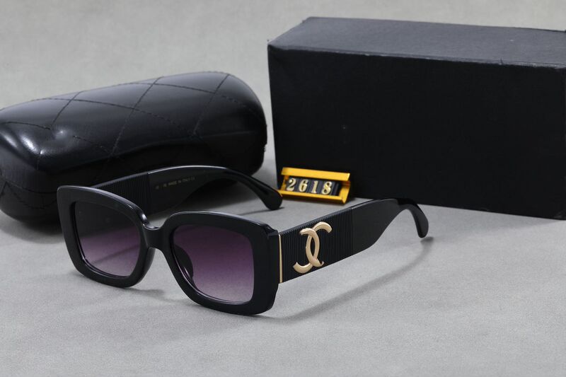 时尚小香家欧美潮墨镜男女同款太阳镜矩形复古造型sunglasses|undefined