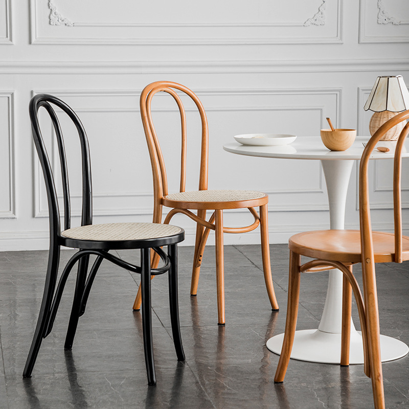 Nordic Middle -Etaterine Dining Chair Family Solid Wood Simple Restaurant Located Better Chair Japanese Cherry Wood Furniture Damning Chair