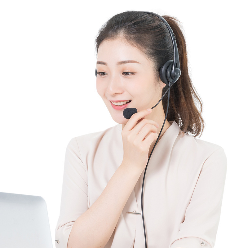 学生試験有線ヘッドフォンビジネス交換員専用ヘッドセットUSBヘッドフォンコンピュータ聴力ヘッドセット卸売り|undefined