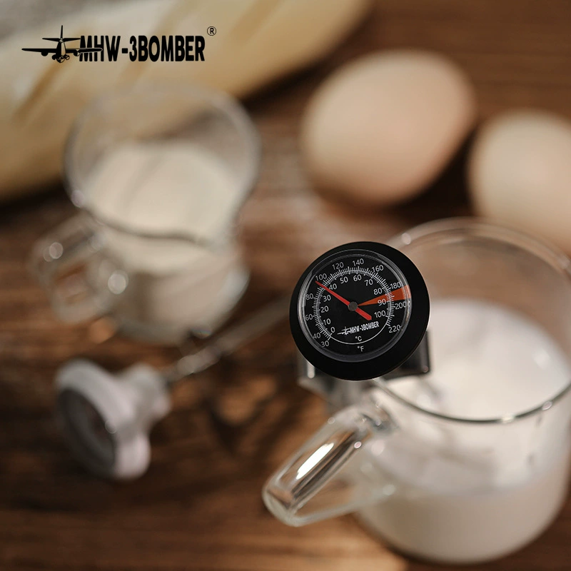 Bomber Coffee thermometer Bar Pulling Flower Tank Bubble Temperature Testing Temperature Terminal Symatic Handwriting Temperature Needle