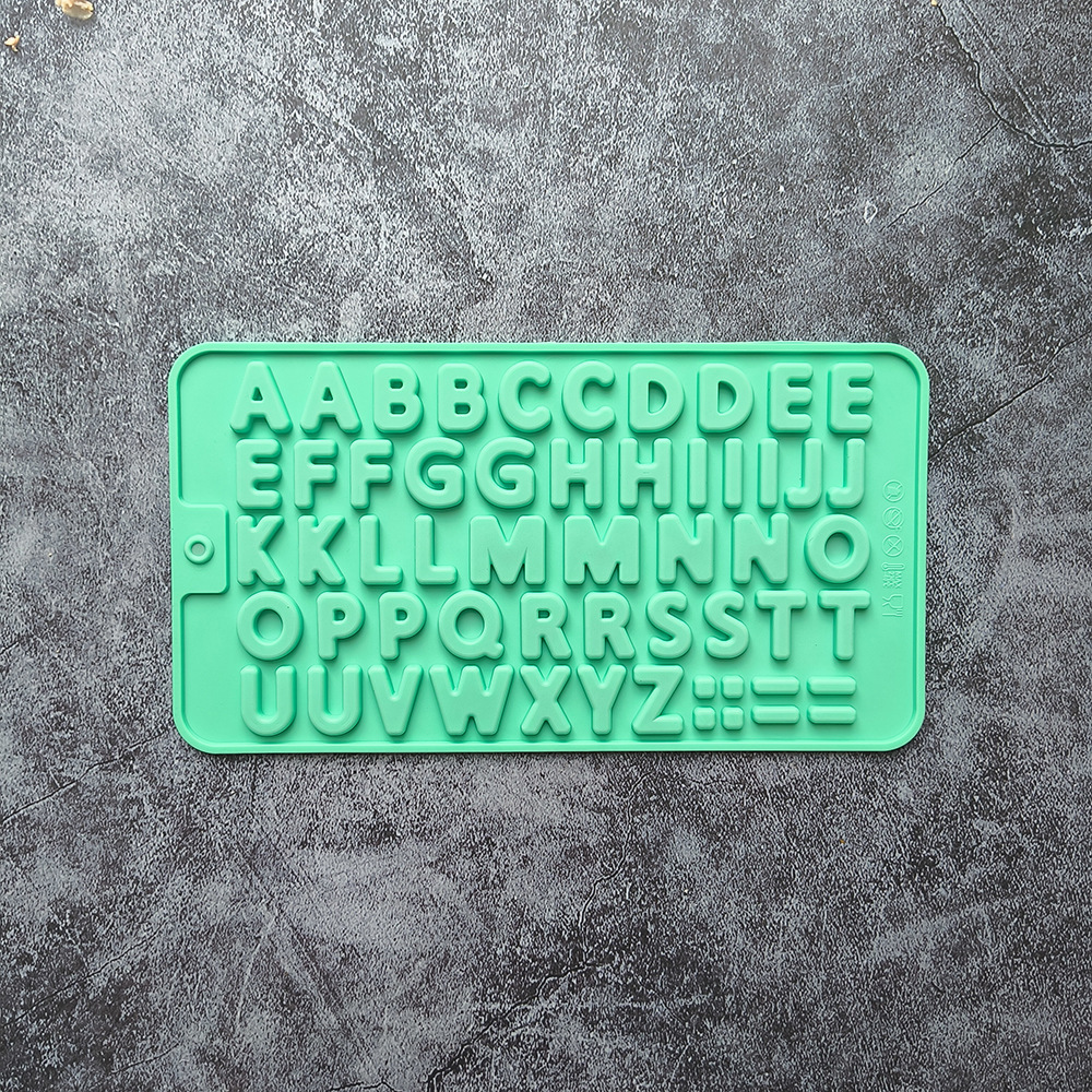 Nuevo mini letra de chocolate 452 molde de silicona DIY molde de galletas, dulces, pasteles