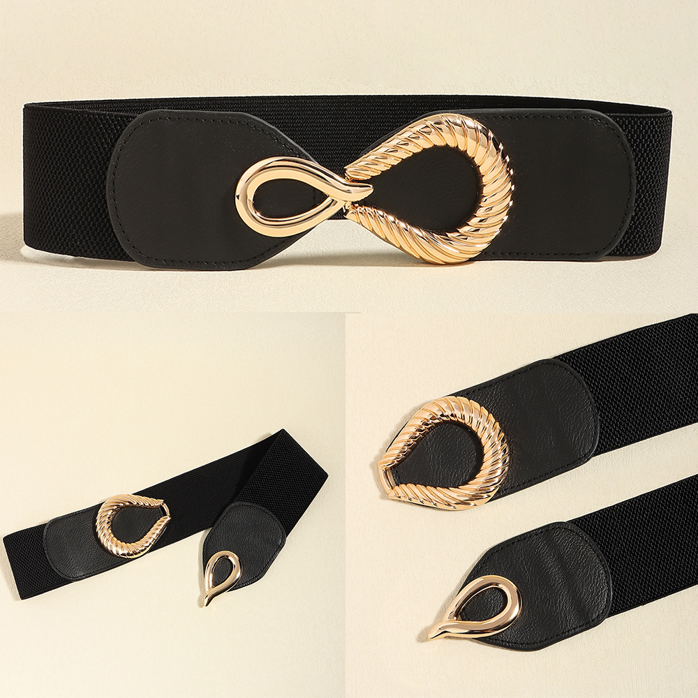 84g Weight Belt Classification 1 Piece Quantity Holiday, Selfie Occasion Pu Leather, Alloy Material Geometric Pattern Women's Gender Plating Design Basic Style Basic Geometric Pu Leather Alloy Plating Women's Leather Belts 1