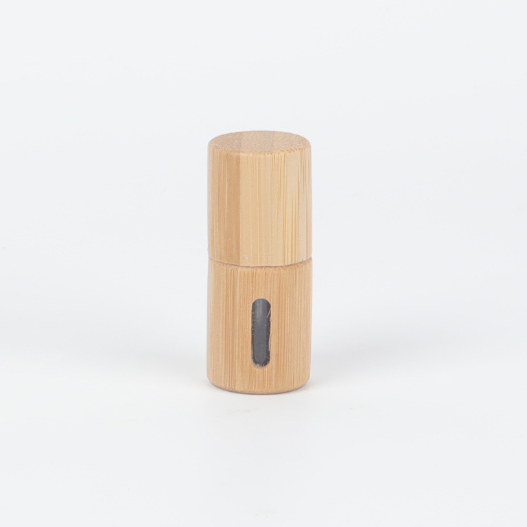竹製ローラーボトル 香水精油ボトル ロールオン分注ボトル 3ml5ml10ml 竹蓋付き 全竹製ローラーボトル|undefined