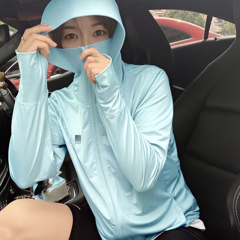 Generation II Rabbit Sun Protection Clothing Women's Summer Ultraviolet Protection Thin Ice Silk Sun Protection Shirt Hood Riding Sun Protection Clothing