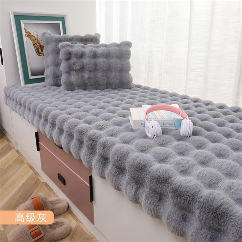 Qítā Jiā – Irregular Rectangle Washable Car Carpet - advanced-grey-bubble-fleece-1550g-fleece-width-60cm-x-length-160cm-anti-slip