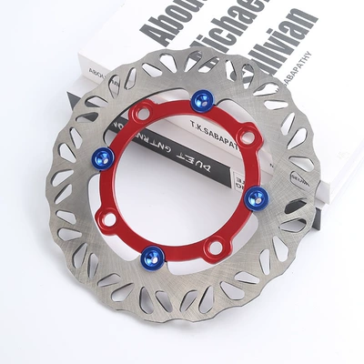 Motorcycle brake disc, modified with Brake disc/brake drum