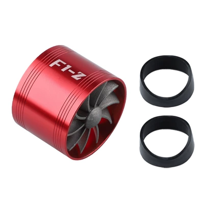 Automobile single-sided turbo F1-Z intake turbo car engine turbocharger power modification parts (Other starting systems) - single-sided-red-metal-wheel