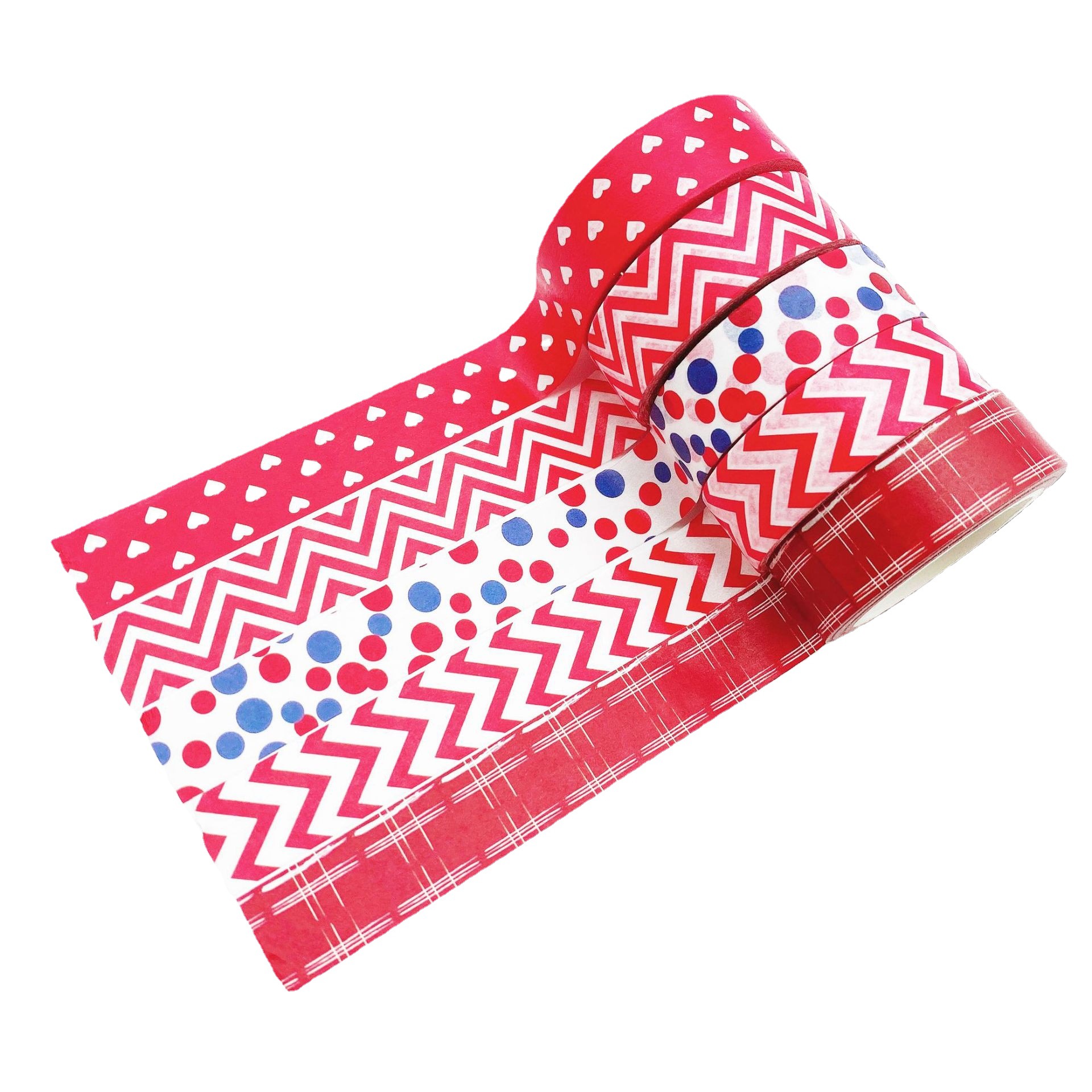 日记装饰手撕和纸胶带 圣诞红色系列礼物手账diy贴纸胶带