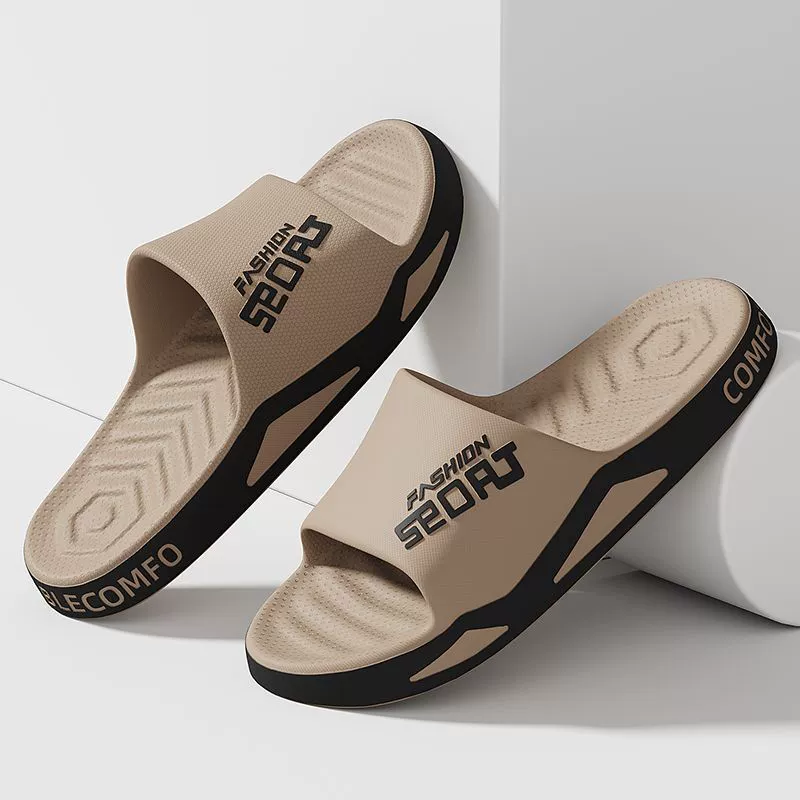Шлёпанцы, летние нескользящие дезодорированные пляжные шлепанцы для дома, увеличенный размер