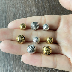 Alloy 8-10mm Flower Shape Amulet Spacer Beads DIY Jewelry Connector Making Crafts Jewelry Accessories