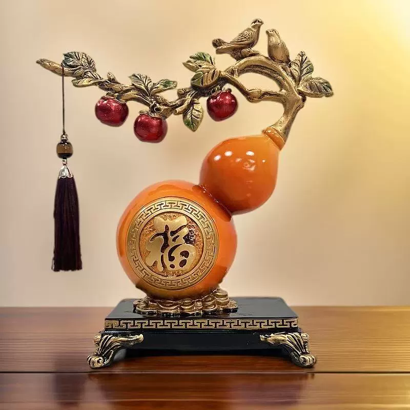 Новый новый китайский стиль большой руи тыквы, чтобы получить удачу, украшение гостиной, винный шкаф, украшение, переезд, домашний подарок
