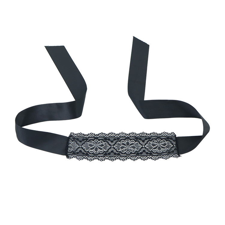 Antifaz de encaje hueco estilo Amazon, máscara de ojos sexy de seda estilo abstinencia, accesorios de lencería DIY TK