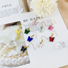 Fresh acrylic brand cute earrings, Korean style