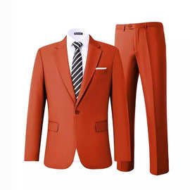 新款男士西装商务休闲男士西装套装晚宴舞会婚礼派对男士礼服