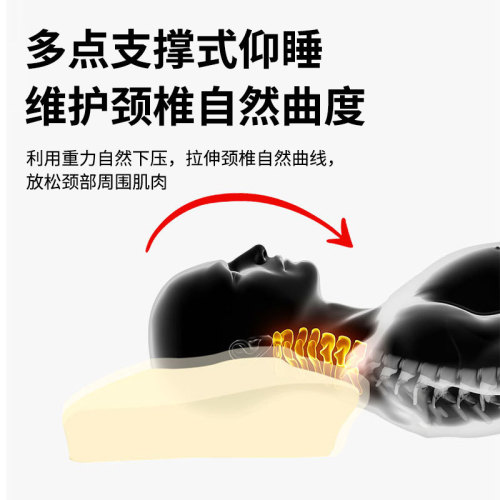 Neck pillow cross-border memory foam pillow neck pillow cervical spine pillow hole breathable butterfly pillow side sleeping memory pillow wholesale