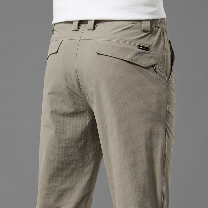 Multifunctional Light Luxury Tactical Pants for Men, Three-Proof Texture, Four-Way Stretch, Outdoor Men's Business Casual Pants for Young Men