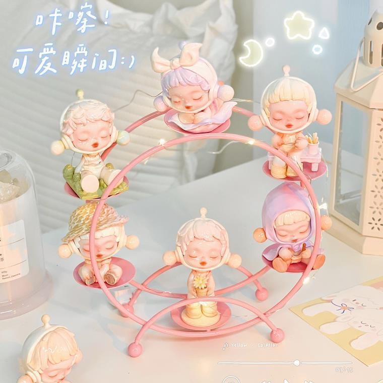 Ferris wheel blind box hand-made bubble storage desktop box Matt box doll display box display stand Ferris wheel blind box hand-made bubble storage desktop box Matt box doll display box display stand