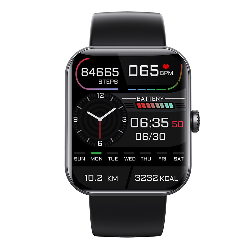 Nueva F57L reloj inteligente del ritmo cardíaco termómetro paso pulsera deportes información push monitoreo sueño