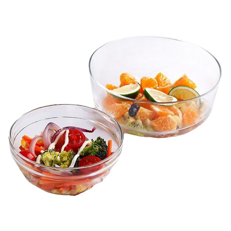 Wholesale multiple capacity glass hand washing tea washing essential oil Bowl transparent small sauce bowl multi-purpose fruit salad Glass Bowl