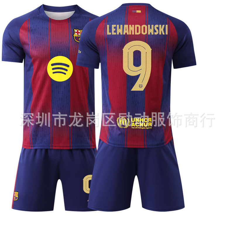2526 バルセロナ ホーム チャンピオンズ リーグ バージョン 10 メッシ 10 号 アマール ジャージ スポーツ ユニフォーム サッカー ユニフォーム セット 外国貿易|undefined
