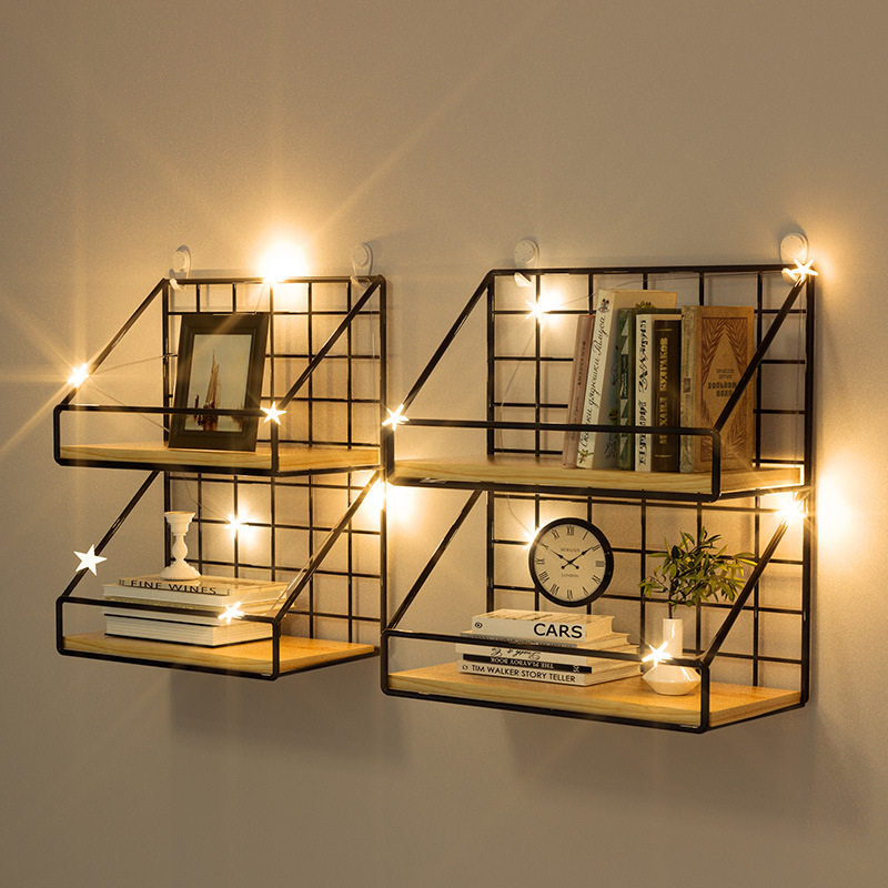 Rack de almacenamiento Pared ponche-libre de almacenamiento rack hogar Baño Cocina dormitorio Pared de hierro rack de almacenamiento