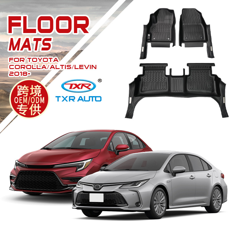 TXR para ToyotaCorolla Corolla Car FloorMat alfombra de piso CarMat especial TPE almohadilla de pie