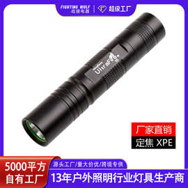 跨境迷你伸缩变焦便携强光手电筒LED高亮检修灯户外工具手电筒