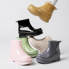 跨境时尚增高雨鞋女软底舒适外穿百搭水鞋子韩系多巴胺防滑胶鞋女