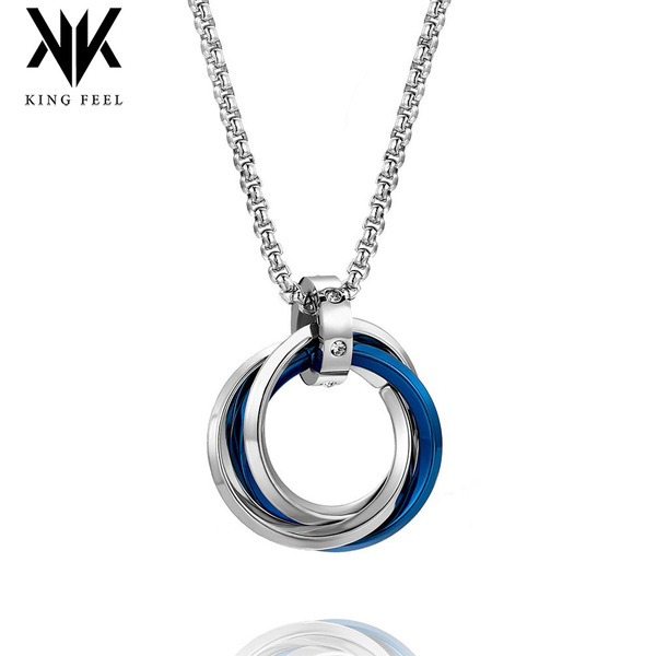 Necklace hip-hop style stainless steel