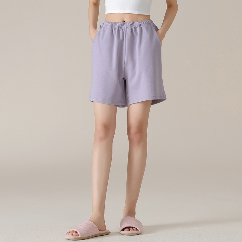 Pantalones de pijama de mujer de verano delgados pantalones cortos de algodón para el hogar pantalones de mujer sueltos de verano solo pantalones de algodón para el hogar