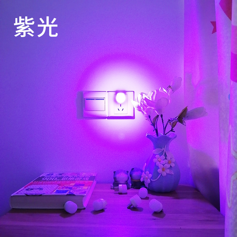 USB portátil mini luz de la noche LED para dormir pequeña luz redonda atmósfera creativa luz blanca cálida rojo azul verde amarillo púrpura luz USB