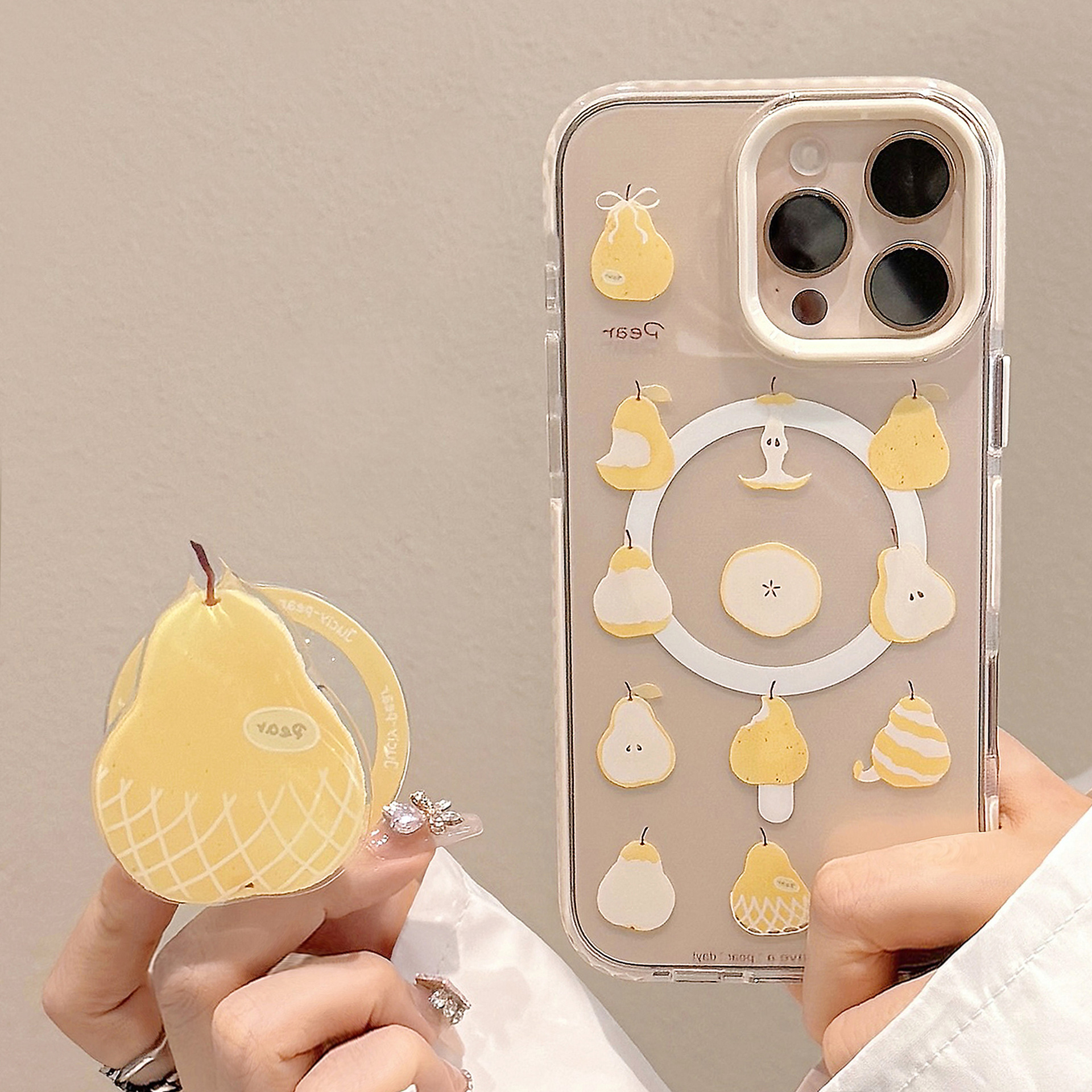 Imán único caparazón-borde blanco fondo transparente pantalla completa Sydney TX