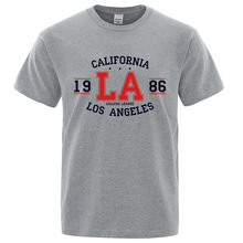 California 1986 Los Ange Man Women T-Shirts Hip Hop Loose Sh