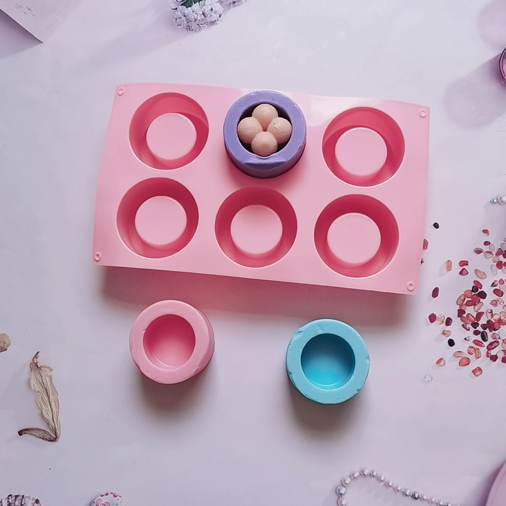 Silicone 6 copas 156 galletas molde de silicona molde de postre molde de hielo pastel horneado harina de arroz