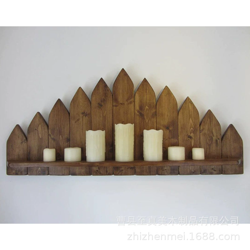 Настенная полка подсвечник бытовой декоративный деревянный подсвечник отделка стен Заводская коррекция
