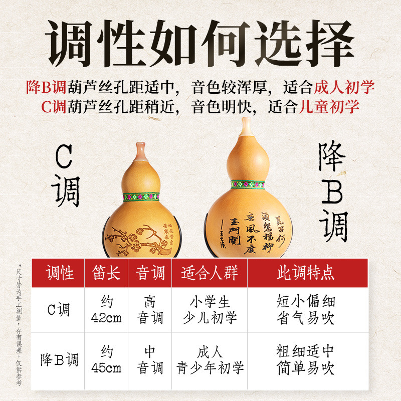 现货紫竹葫芦丝小学生专用c调降b调楠竹初学者儿童成人演奏型乐器|undefined