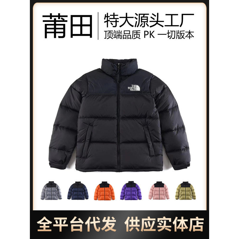 Putian Beijia 1996 down Jacket Gray Unisex Couple Style Tnf Puffer Jacket Winter Sports Casual Wear