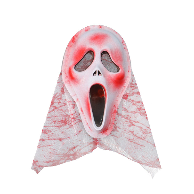 Halloween parodia máscara de brujería máscara de muerte para adultos máscara de roles para niños accesorios de gritos de alarma al por mayor