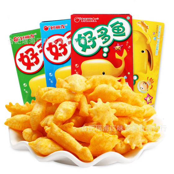Haoliyou haodao fish 33g puffed food children's office leisure snack small package Hot Sale Shop Super same style