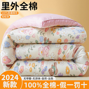 100 cotton Xinjiang cotton spring and autumn quilt cotton class a winter quilt students children thickened warm gift quilt wholesale
