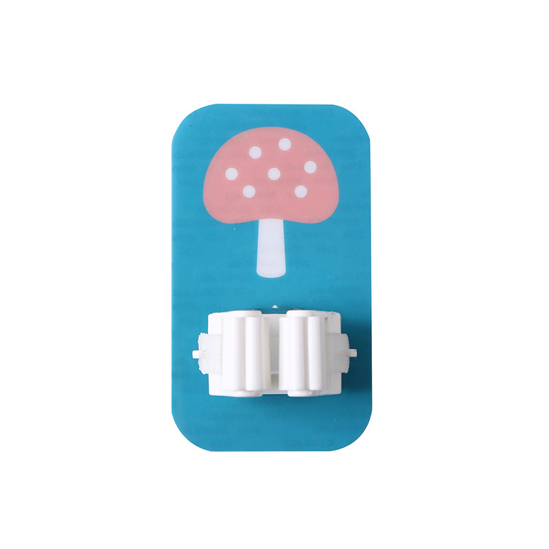 Creativo sin costuras fregona clip gancho de dibujos animados fregona rack baño ponche libre multifunción escoba rack almacenamiento pegajoso gancho