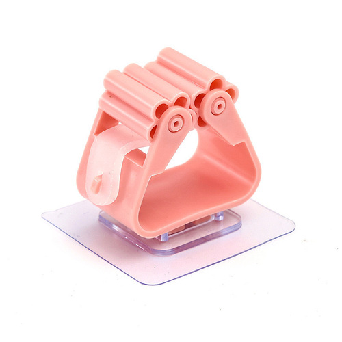 Mop Wall Mount Holder Toilet No Drill Mop Hook Kitchen Bathroom Fixed Powerful Bathroom Storage Rack