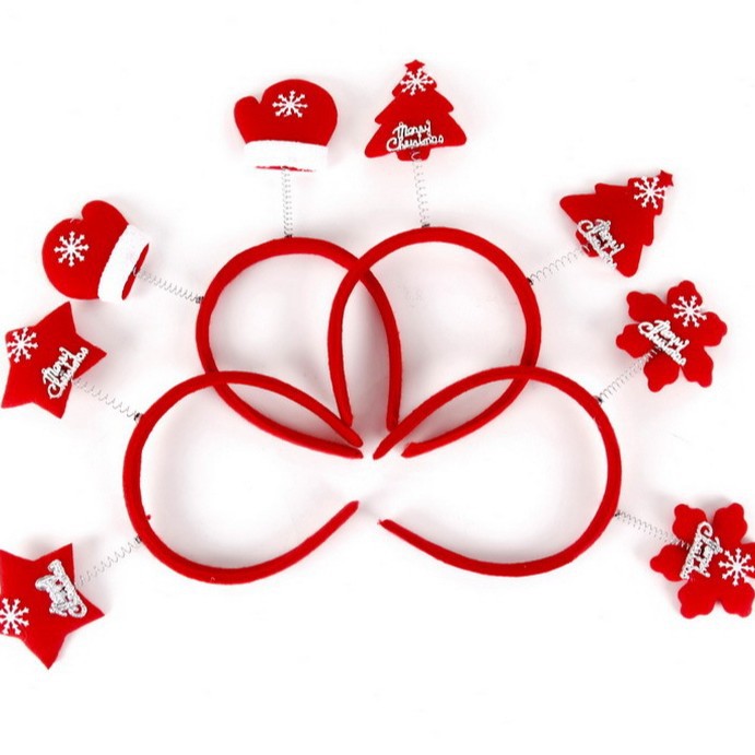 Decoraciones navideñas cabeza de Navidad hebilla accesorios de fiesta regalos para niños suministros de Navidad diadema fábrica al por mayor