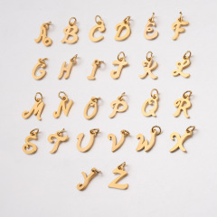 0.8*5mmのリング付き鏡面ステンレス26文字