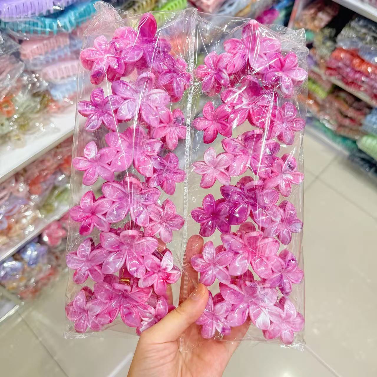 Europa y los Estados Unidos explotaron 8CM huevo flores clip de cabello de alta calidad para mujeres agarrar el cabello de tiburón color caramelo transfronterizo agarrar clip de cabello