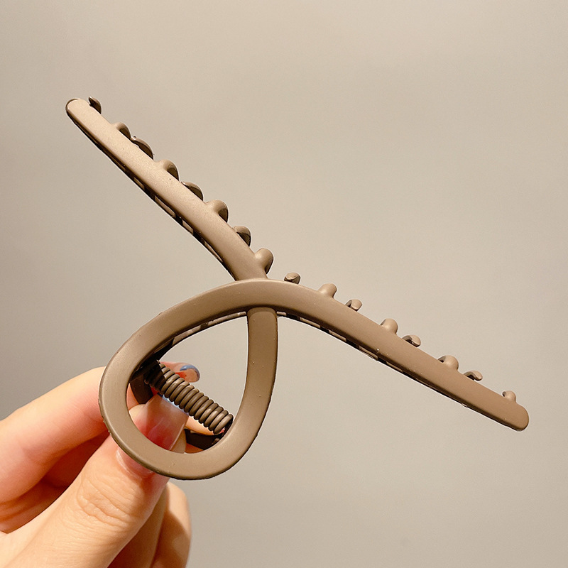 Pinza de metal Corea del Sur gran agarre de pelo de alta calidad tocado retro temperamento aleación clip de tiburón horquilla de perlas al por mayor