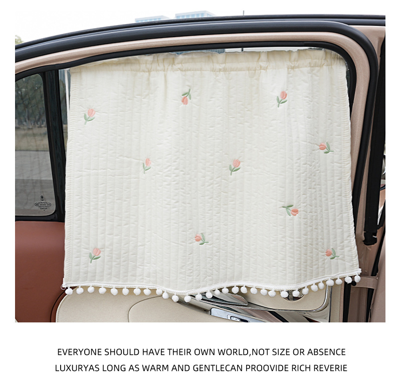 Car sunshade side curtain cartoon car sun protection and heat insulation sunshade cute suction cup car curtain sunshade