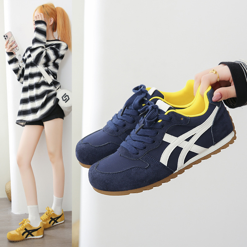 Versatile White Sneakers for Women, New Summer Model, Lightweight Soft-Soled Casual Versatile German-Style Training Sneakers Versatile White Sneakers for Women, New Summer Model, Lightweight Soft-Soled Casual Versatile German-Style Training Sneakers