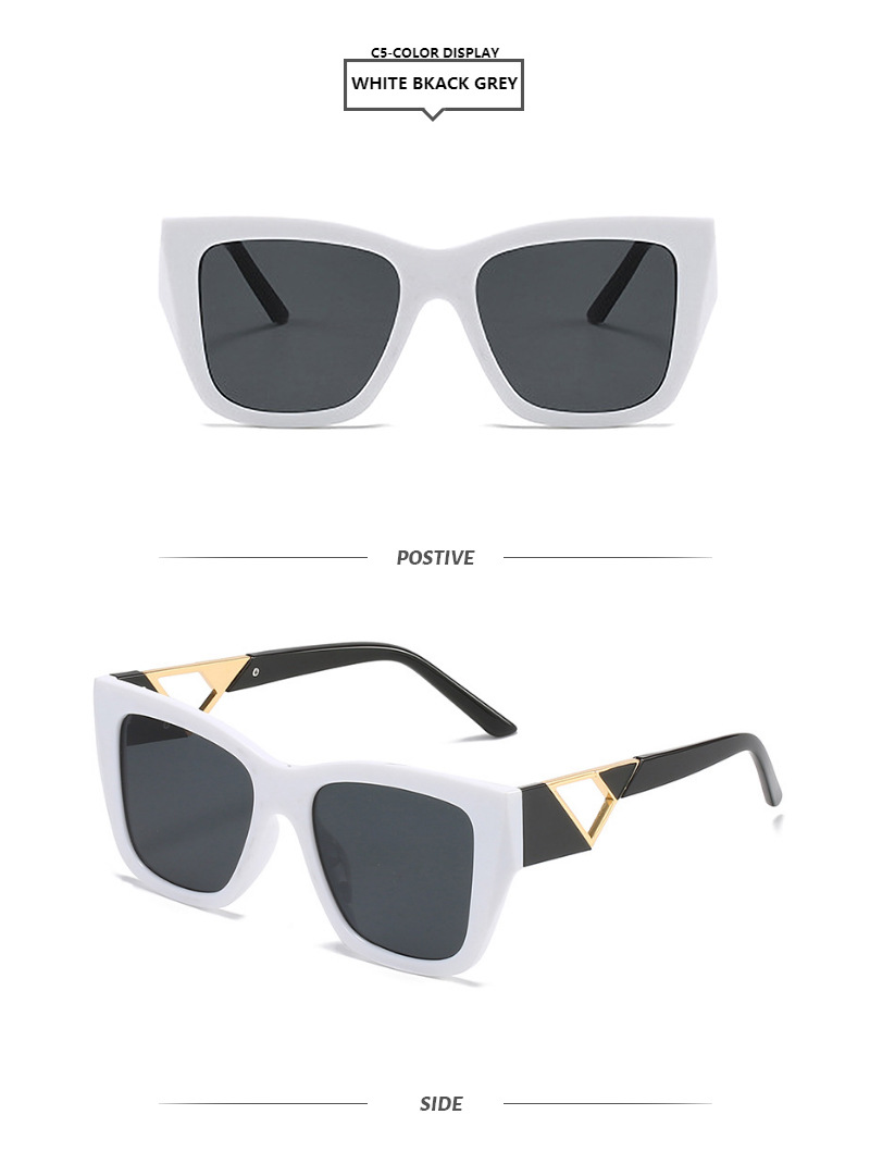 Fashion Color Block Ac Square Full Frame Women's Sunglasses display picture 5