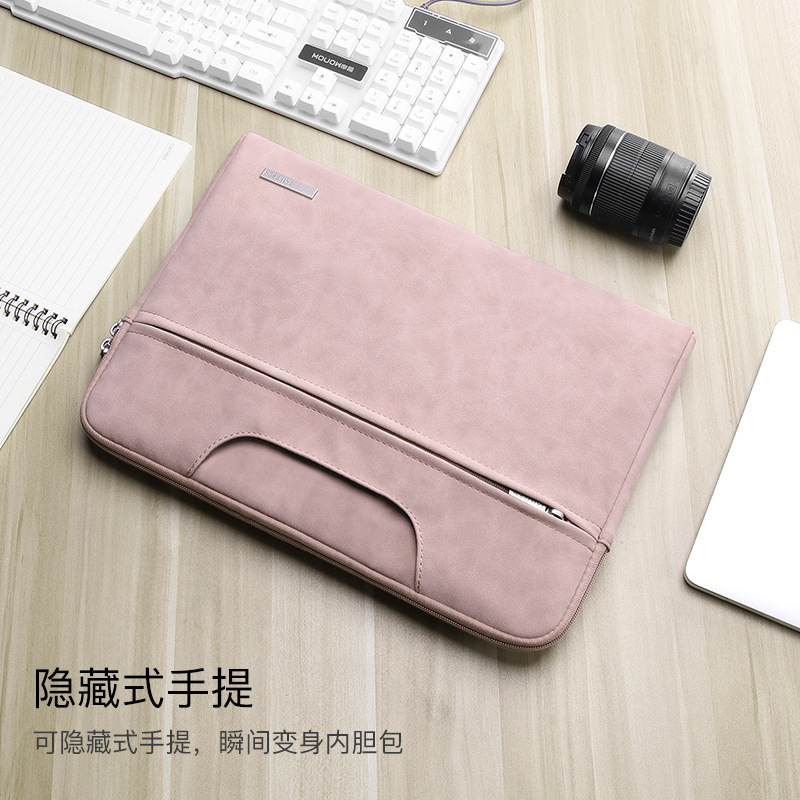 手提电脑包适用联想苹果macbook12笔记本air13/14内胆15.6女pro15|undefined